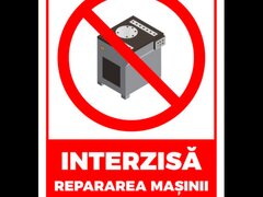 Indicator interzisa repararea masinii in timpul functionarii